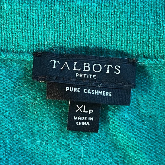 Talbots Emerald Pure Cashmere Sweater - Picture 2 of 7